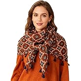 Pemilosci Soft Scarf for Women Girls Boho Large Lightweight Scarves Shawls Wraps for Four Seasons 70 x 35 inches