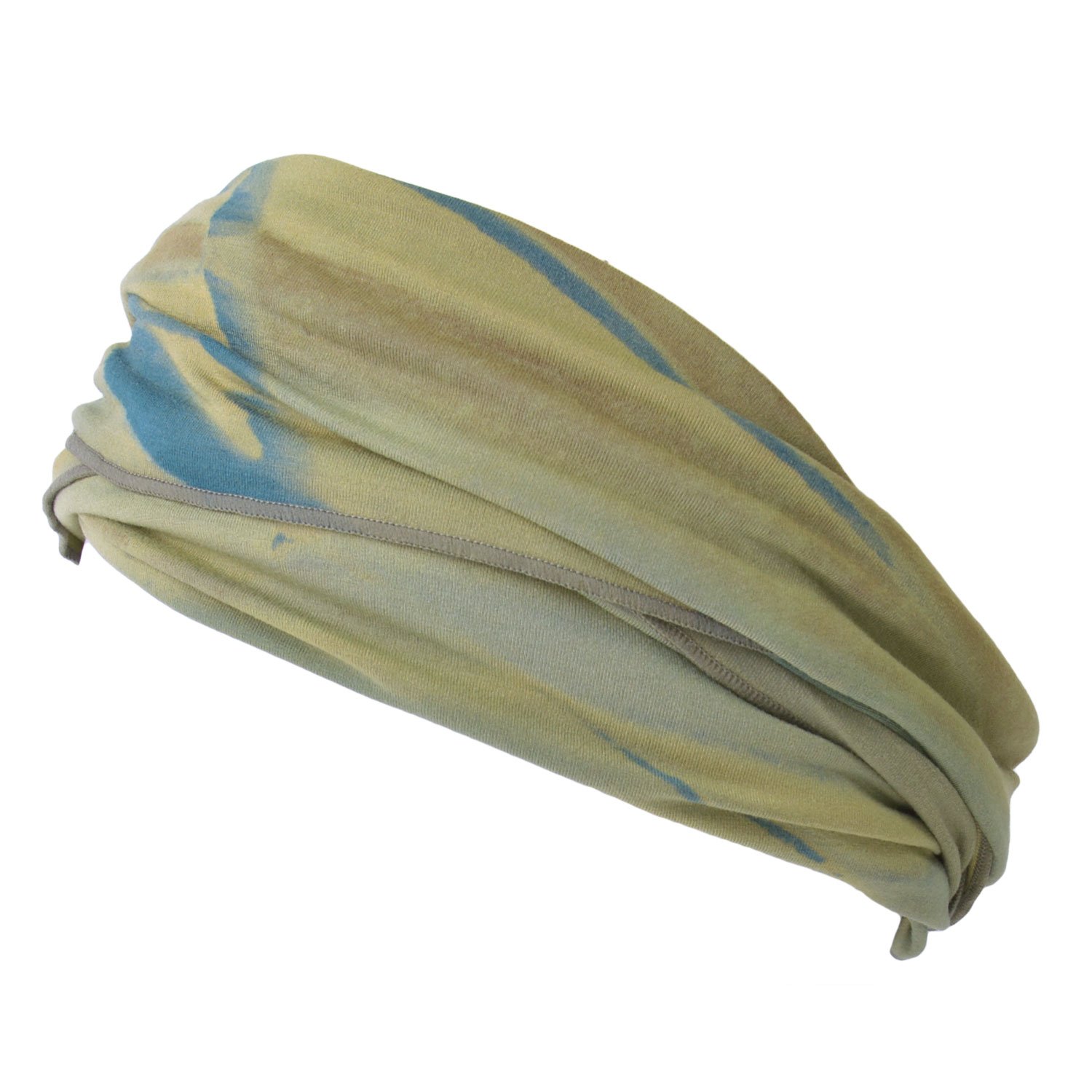 Casualbox Mens Elastic Headband Tie Dye Japanese Boho Bandana