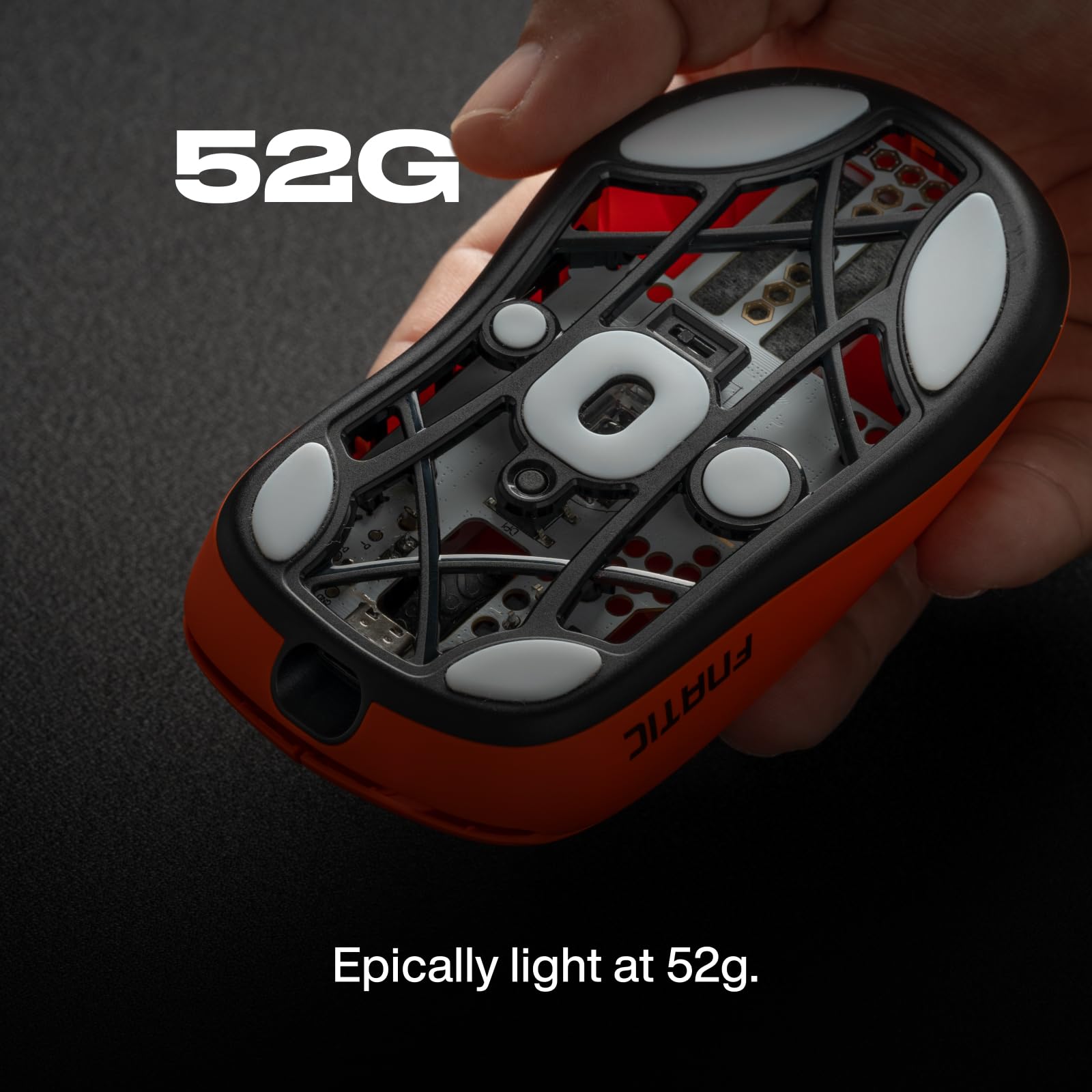 Fnatic x Lamzu Thorn Wireless Pro Gaming Mouse 4K Special Edition, Pixart 3395 Sensor, Epically Light 52g, 80h Battery Life, Optical Switches, Windows & Mac Compatible