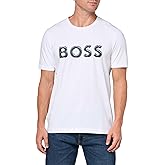 BOSS Mens Bubble Logo Cotton T-Shirt