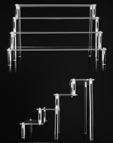 QWORK 4 Tier Clear Acrylic Display Stand 30x25x20cm 4mm Thickened Board view 2