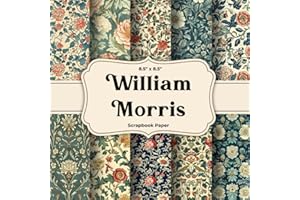 William Morris Scrapbook Paper: 20 Unique Double-Sided Sheets for Scrapbooking, Junk Journals, Card Making & Crafts