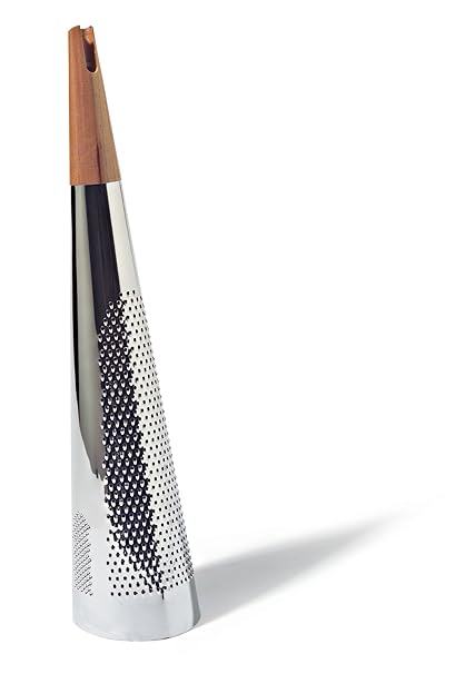 Alessi 'TODO' Riesengroße Reibe für Käse und Muskatnuß aus Edelstahl und Holz