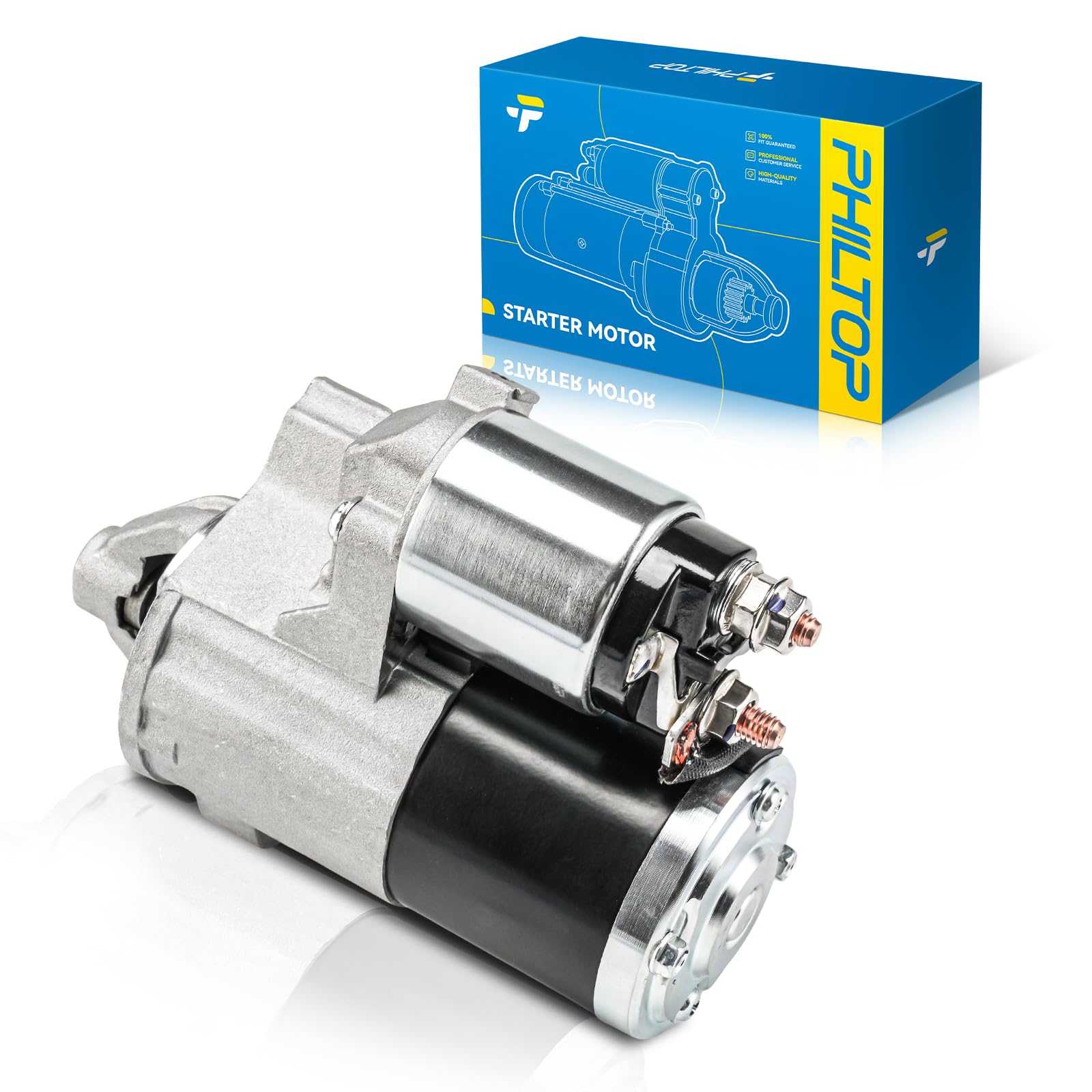 Photo 1 of PHILTOP 17937N Starter Compatible with Jeep, 2005-2009 Grand Cherokee 4.7L, 2006 Liberty 3.7L, 2007 Liberty, 2006-2009 Commander 4.7L, 1.2KW 12V CW 10 Teeth