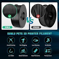 SUNLU 3D Printer Filament, Toughness PETG Filaments