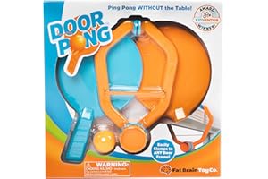 Fat Brain Toys Door Pong, Door Ping Pong Game, Active Play for Kids Ages 6+