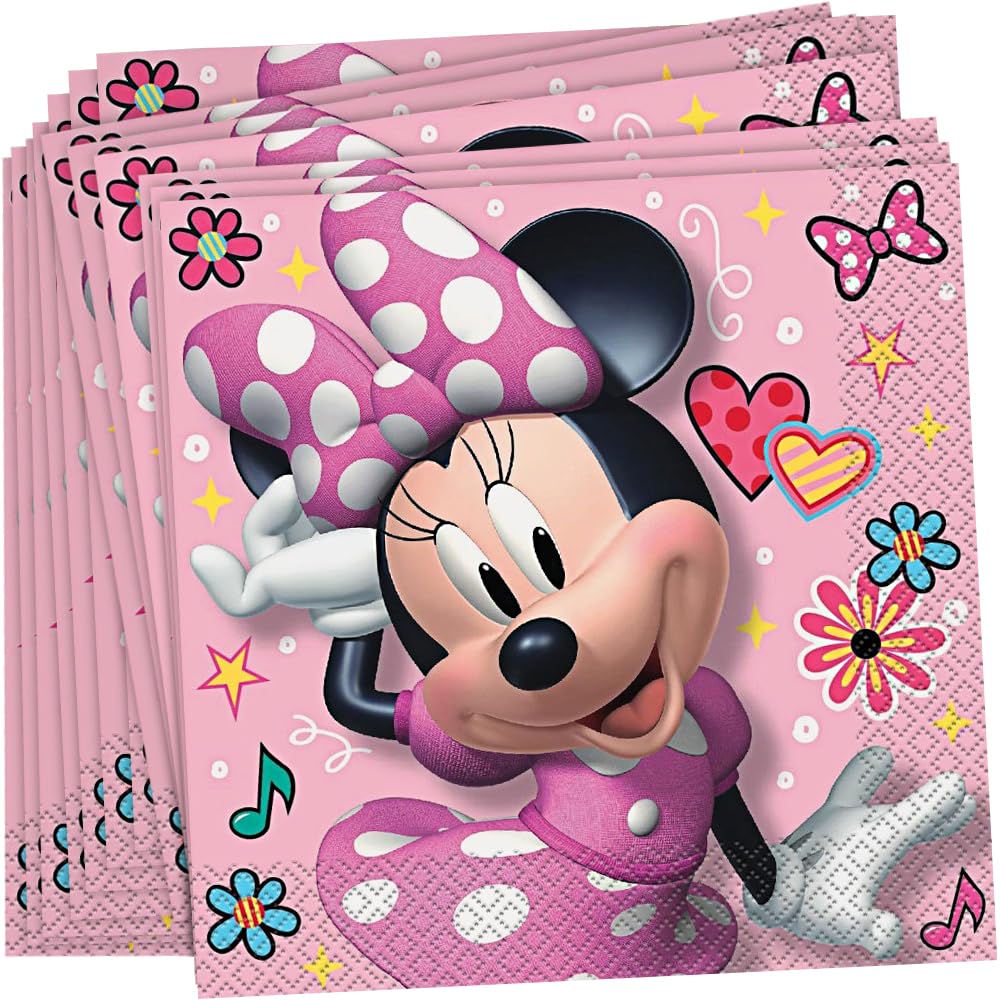 Unique Disney Iconic Minnie Mouse Luncheon Napkins [16 Per Package]