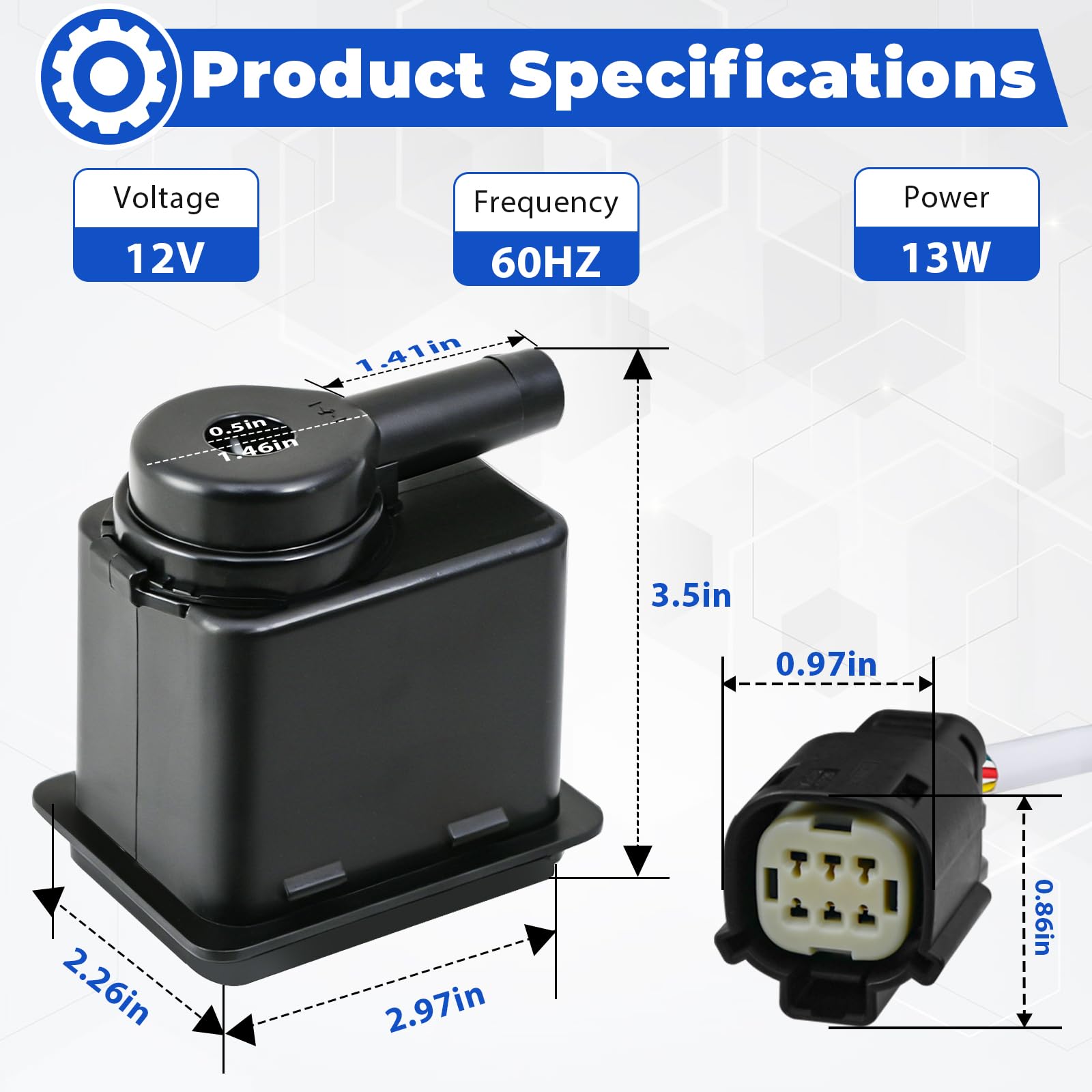 Condition photo showing New/Like New for w11542867 ice maker circulation pump, ice maker water pump compatible with kitchenaid whirlpool jenn