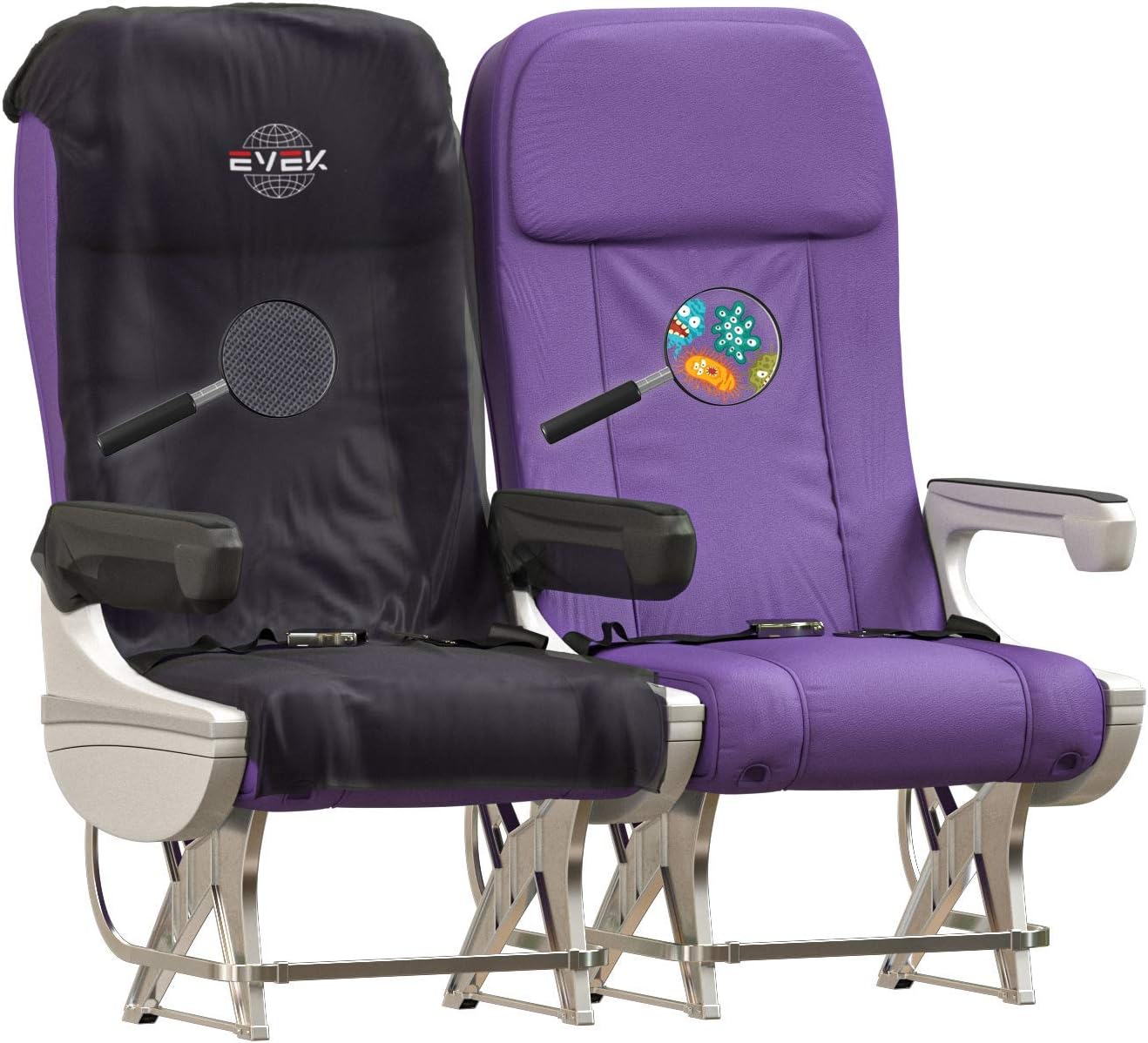 Seat Cover Airplane Protectors for Cars Taxi Train Public Transit Bus Theater