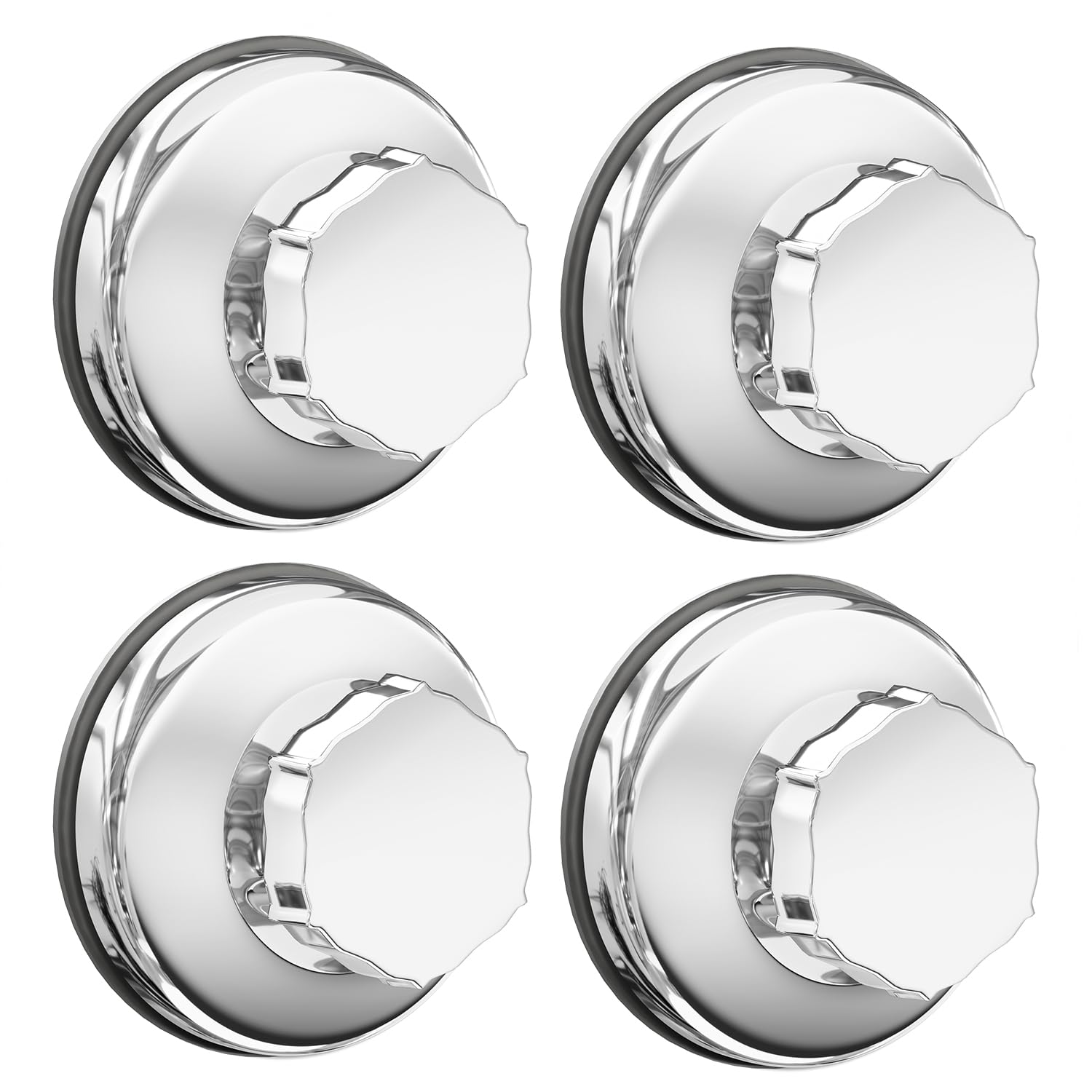 SANNO Suction Cups replacement for shower caddy sope dish double hooks- Set of 4 Suction Cups