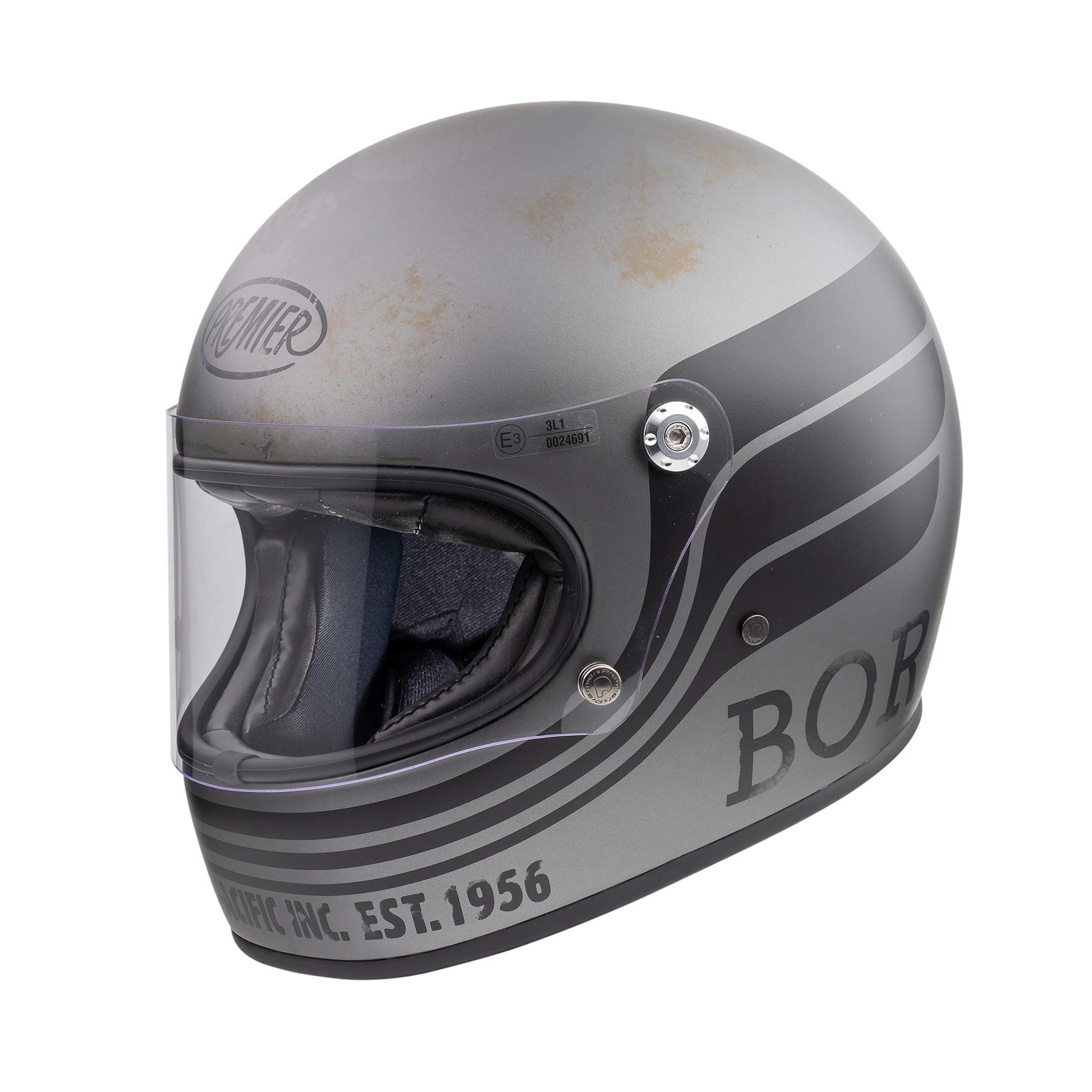 Premier HELMET TROPHY BTR 17 BM,GREY/BLACK,M