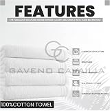 GC GAVENO CAVAILIA Large Towels Bath Sheet 4 Pack 75x135 cm 450 GSM view 2