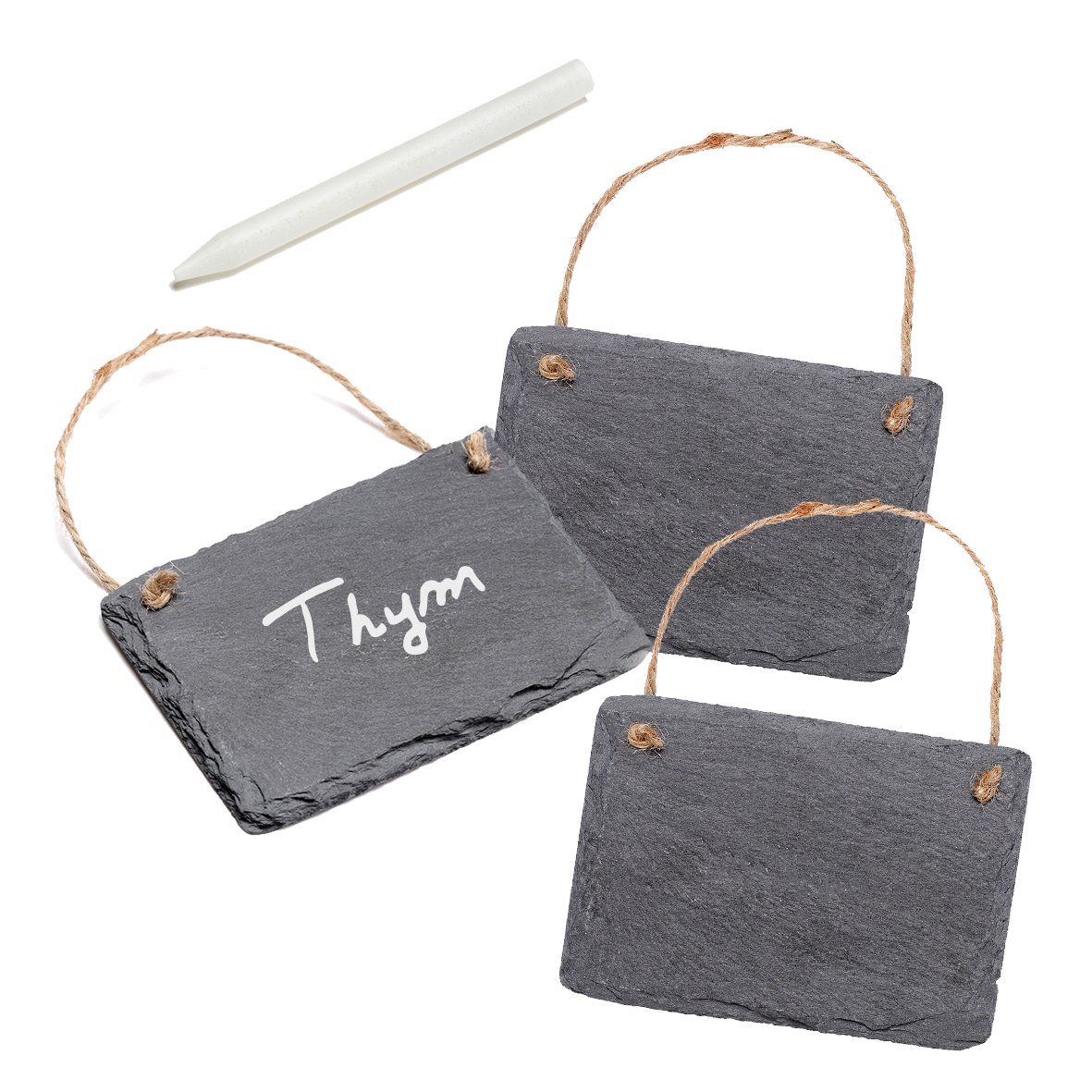 The cordeline Set of 3 Slate Labels 0.5 x 7 x 10 cm etancc