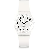 Swatch Gent Biosourced Unisex Watch Casual Polymer White Quartz Waterproof Just White Soft