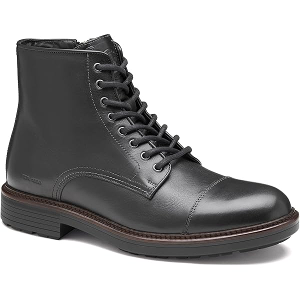 Amazon.com | Johnston & Murphy Men's Latham Plain Toe Boot, Black