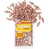 Goetze's Candy Classic Vanilla Caramel Creams, 5 lb Bulk Bag | Individually Wrapped Chewy Caramel &amp; Vanilla Cream Treats, Fresh from the Factory