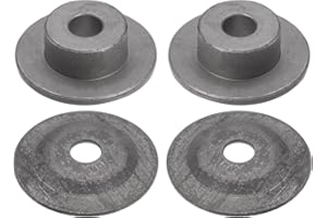 HARFINGTON 2pcs Bench Grinder Arbor Washer Flange 1.26" OD x 0.52" ID Carbon Steel Tool Parts for Bench Grinder Polisher