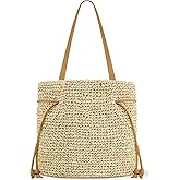 NEWROGENG Hand Woven Straw Purses for Women 2025, Adjustable Large Beach Bag Summer Beach Tote Shoulder Bag for Vacation