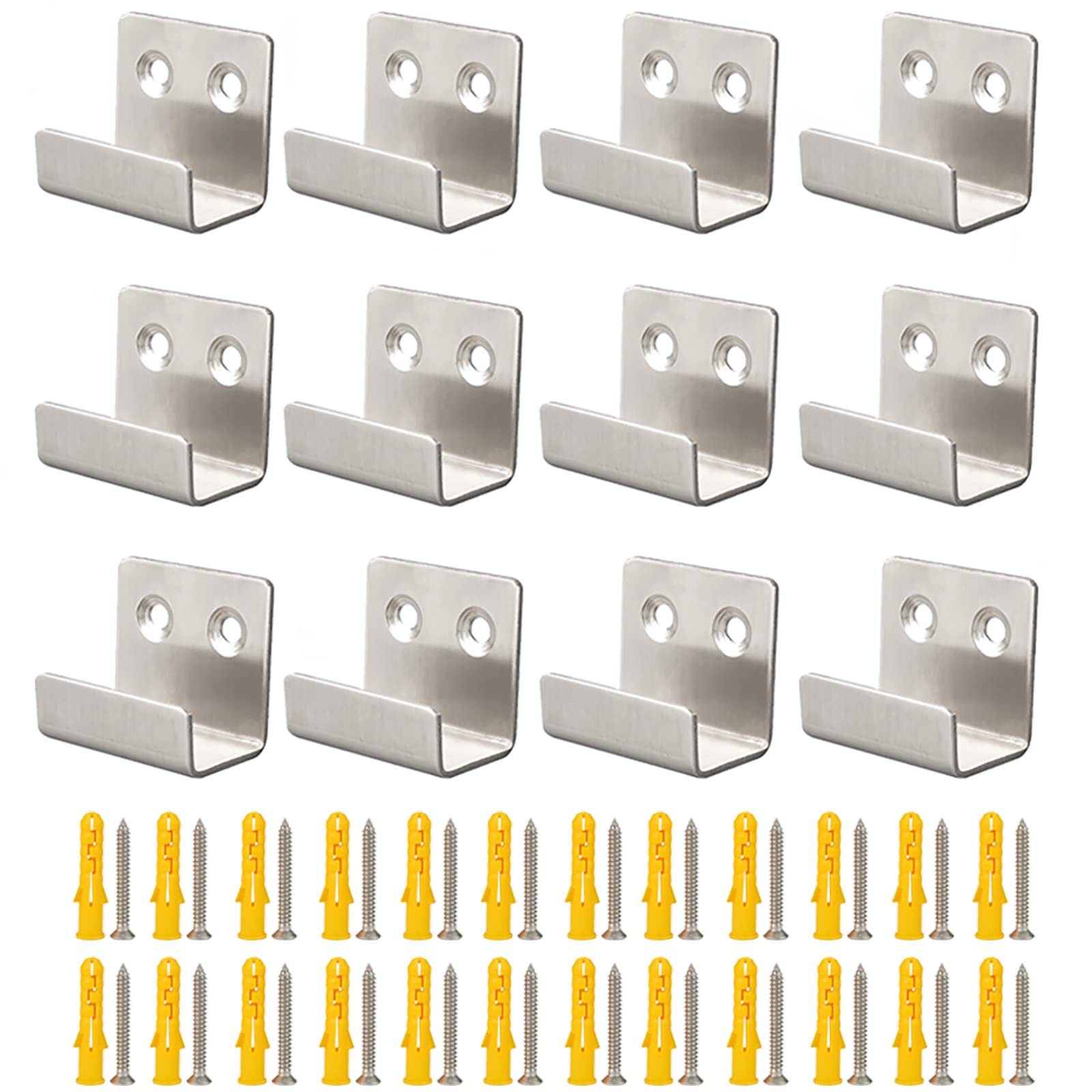 12pcs Ceramic Tile Display Bracket,wall Hooks Glass Wood Sample Display，heavy Duty Steel Hooks for Hanging Picture, Mirror, Canvas, Clothe.