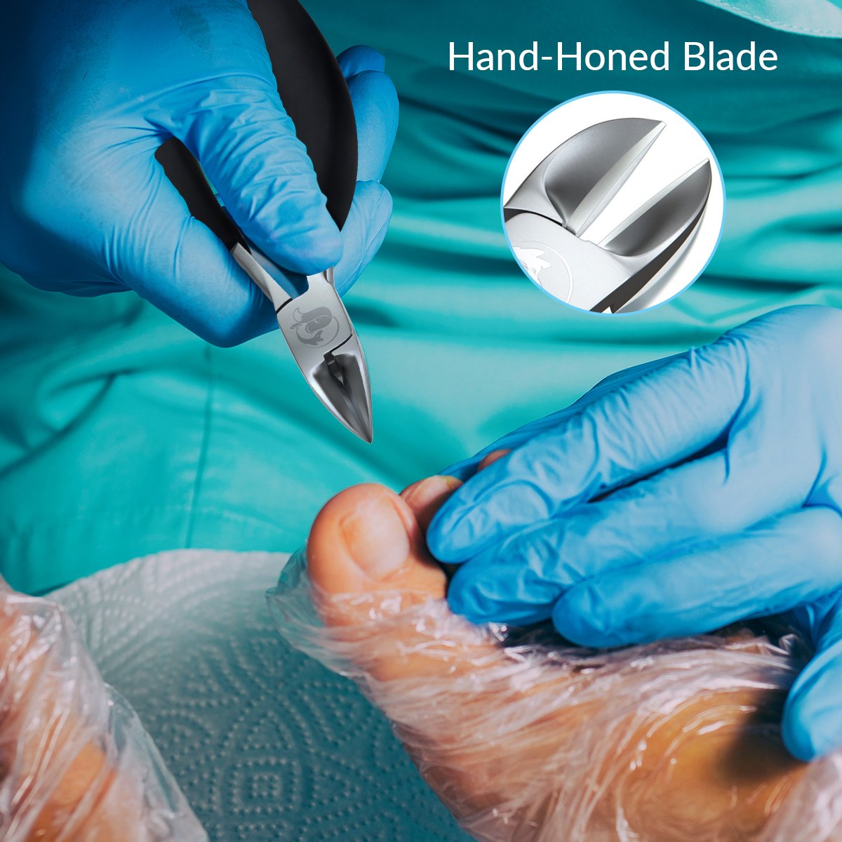 The Original Soft Grip Toenail Clippers by Fox Medical - Surgical Grade Stainless Steel Nail Nippers: Beauty