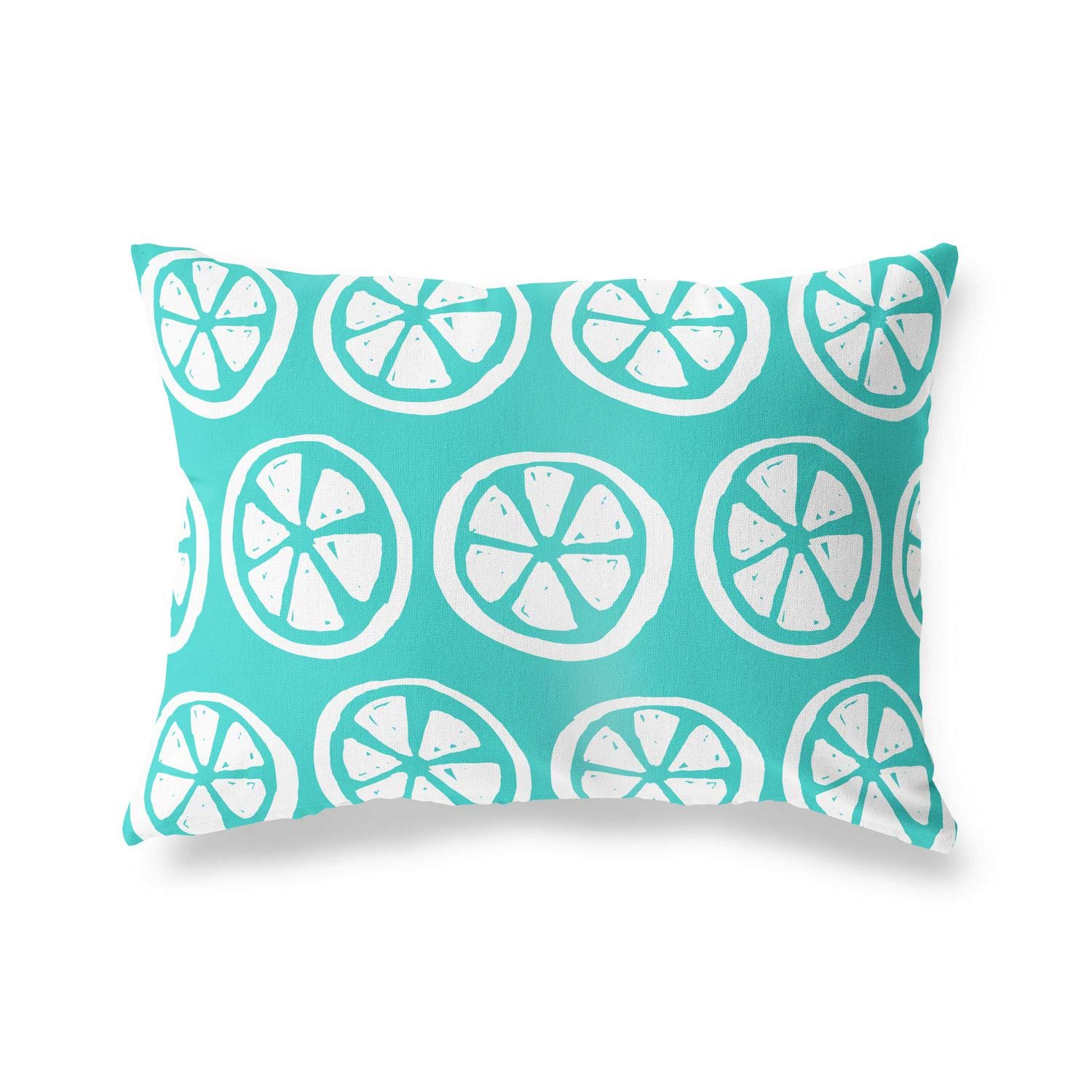 Bonamaison Decorative Cushion Cover Turquoise & White, Throw Pillow Covers, Home Decorative Pillowcases for Livingroom, Sofa, Bedroom, Size: 35x50 Cm - Designed and Manufactured in Turkey