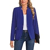 YOUNIFIZ Blazers for Women Casual Long Sleeve Button Front Work Office Blazers Jacket with Pockets 2025, S-2XL