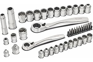 Titan 17441 41-Piece ExoDrive Pass-Through Ratchet and Socket Set