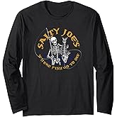 Salty Joe's Fishin Bones Logo Lightweight, Graphic Long Sleeve T-Shirt