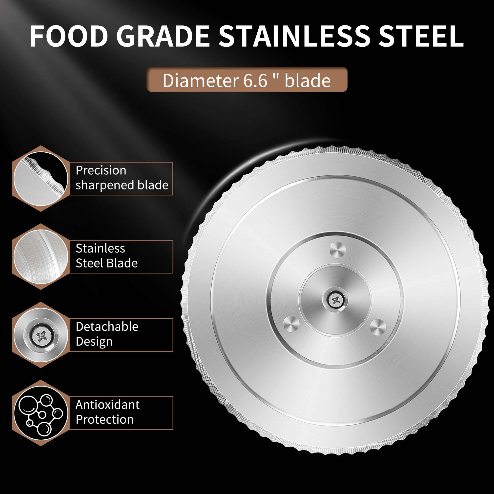 CAWIU Upgraded Manual Bread Slicer for Homemade Sourdough, Adjustable Thickness Hand Crank Bread Cutter with Stainless Steel Blade, Slicing Guide, Suction Cups & Protective Cover (Cream)