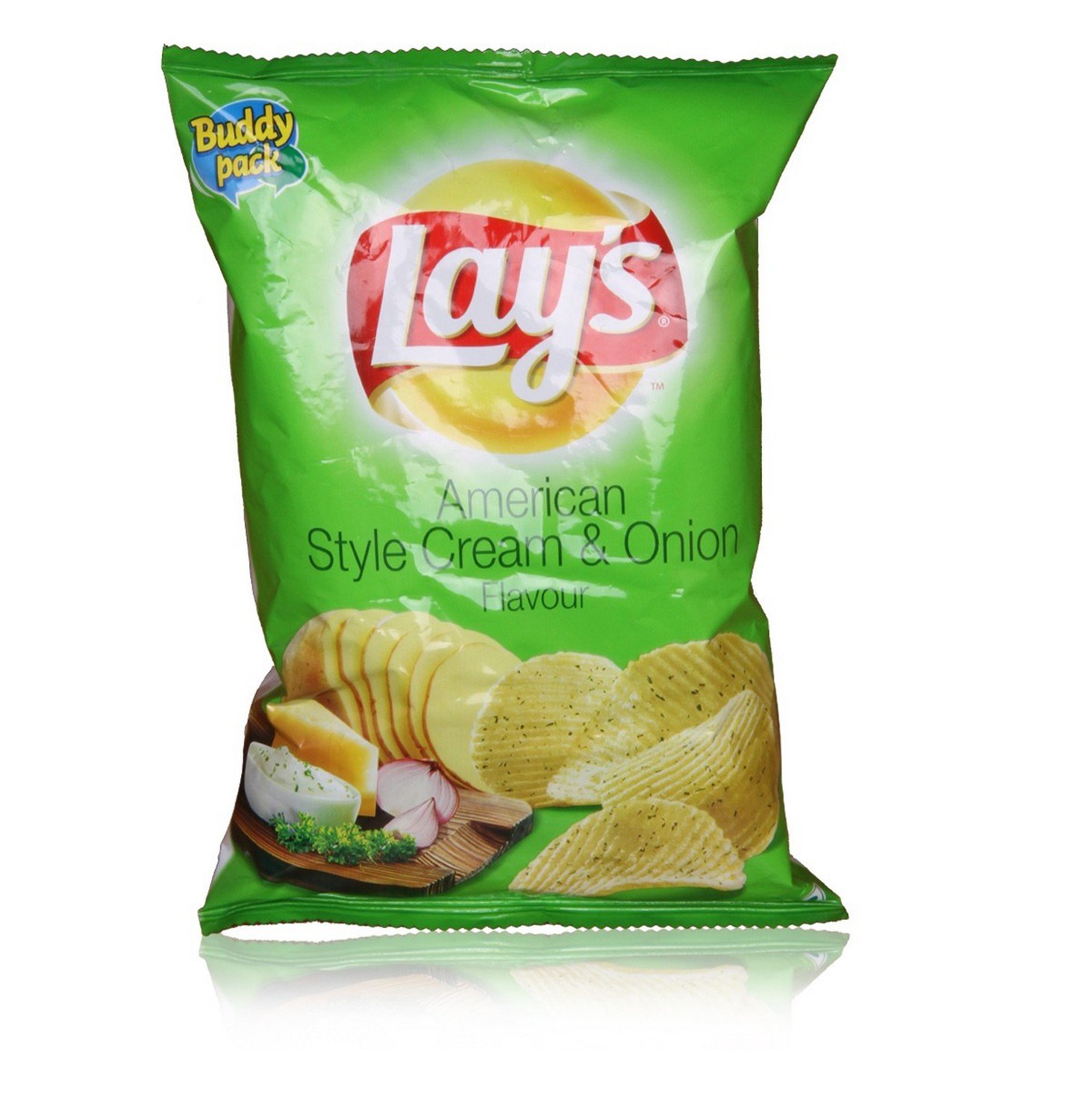 Lays Potato Chips American Style Cream and Onion Flavour Party Pack, 25g Pouch Amazon.in