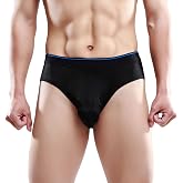 Paradise Silk Men's Silk Knit Wide Waistband Briefs