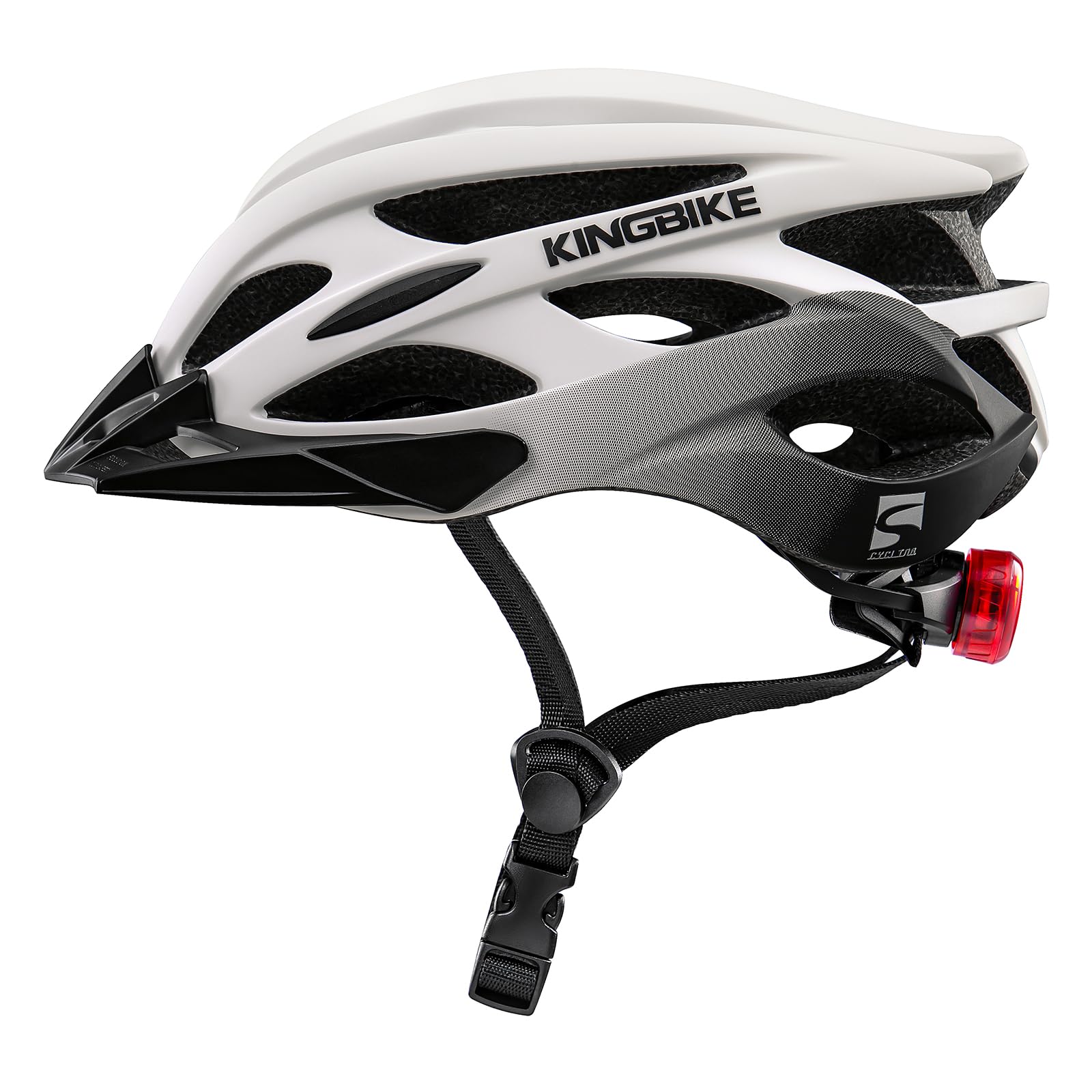 KINGBIKE Bike Helmet with USB Rechargeable Rear