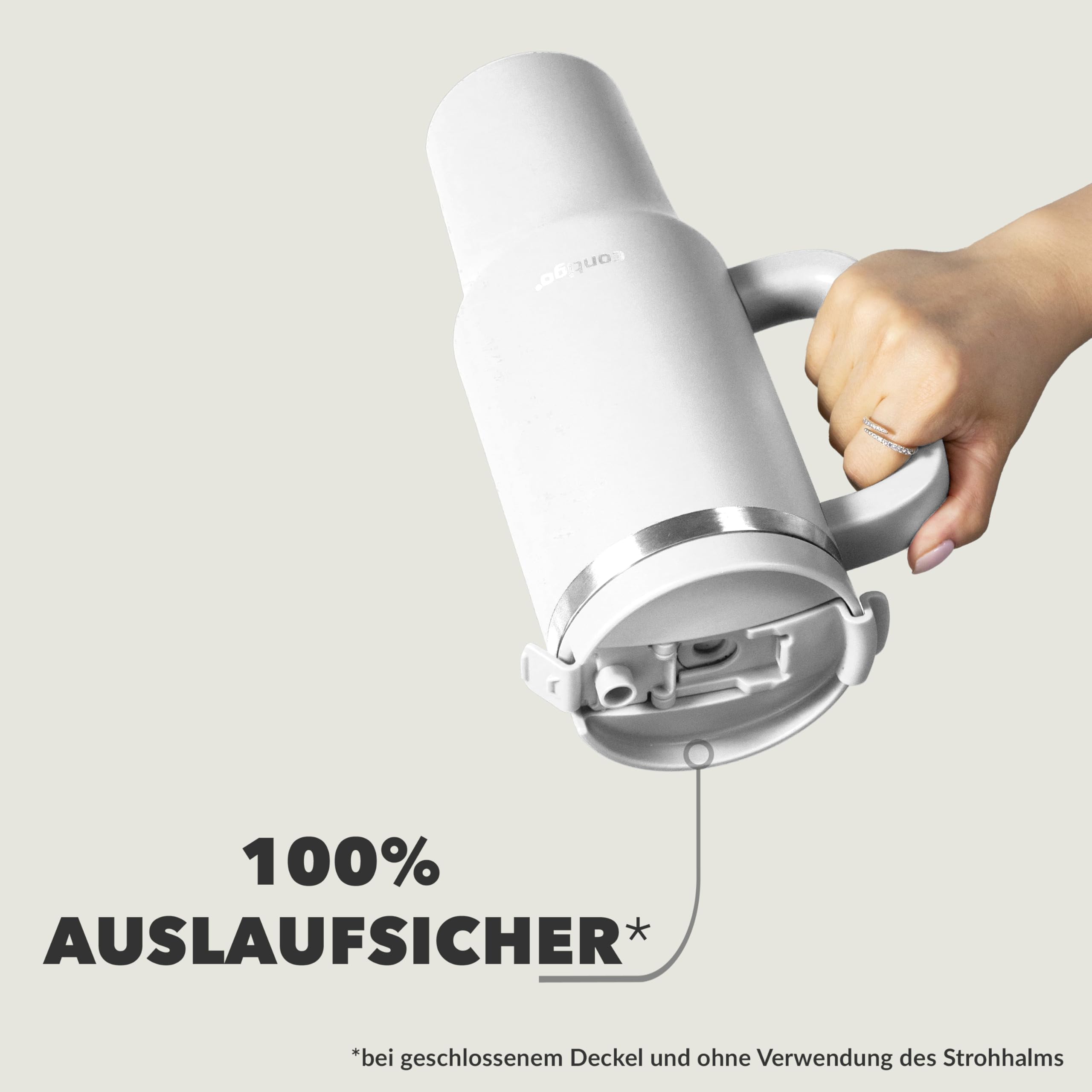 Contigo Thermosflasche 1200 ml mit Henkel und Strohhalm | Isolierte Thermo-Trinkflasche aus Edelstahl mit Deckel | Kühlt 29 Stunden | Reisebecher | Thermobecher | BPA-frei 4