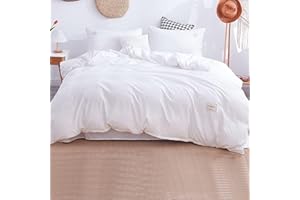 Three Layers of Waterproof Zippered Duvet Cover Reusable Breathable Incontinence Elder Duvet Protector -Include Internal Ties