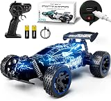Tecnock 1:18 RC Car 20 KMH LED 2 Batteries 2.4GHz All Terrain Kids Gift