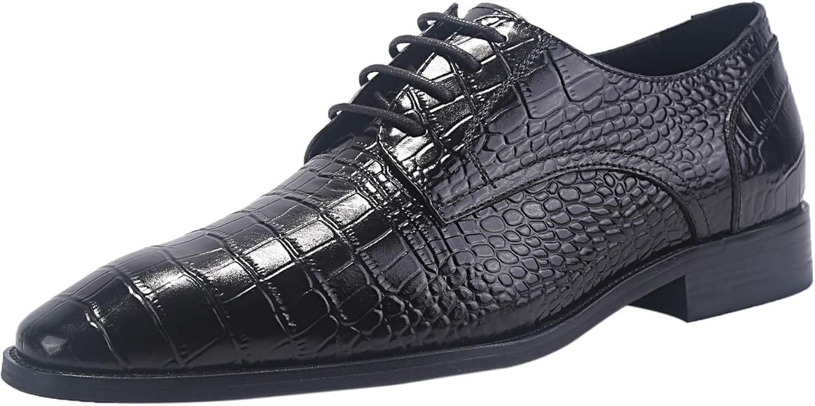 mens black leather formal shoes