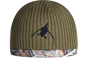 EDTREK Kids Reversible Tech Beanie Hat - Boys Girls Windproof Fleece Winter Hat Country Beanie