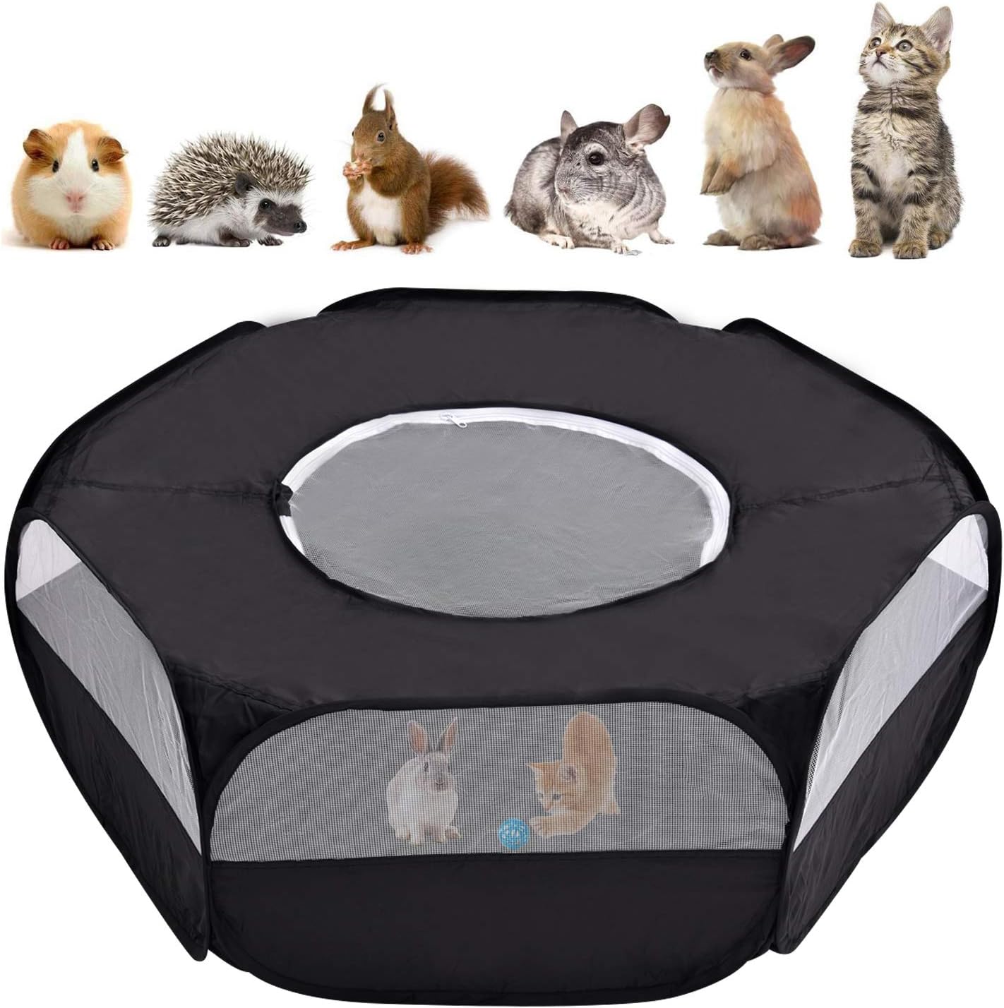 transparent pet playpen