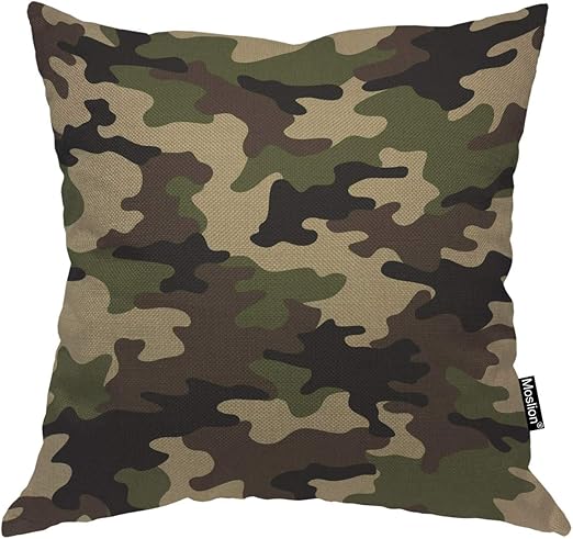 Amazon Com Moslion Pillow Covers Army Camouflage Pattern Throw