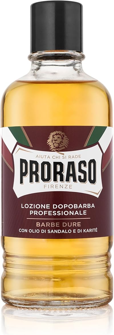 Proraso Aftershave Lotion Nourishing 400ml Sandalwood Shea Oil Made in Italy