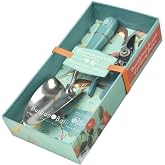 Burgon &amp; Ball RHS Flora &amp; Fauna Garden Trowel &amp; Secateurs Set, Green
