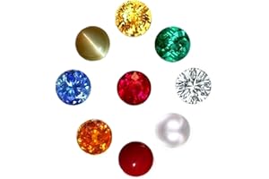 Neerupam Collection Natural Navratna Precious Gemstone 2.5 mm Size Mix Cut Round Shape Loose Gemstone