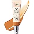 IT Cosmetics CC+ Nude Glow Lightweight Foundation + Glow Serum with SPF 40 - With Niacinamide, Hyaluronic Acid & Green Tea Extract - 1.08 fl oz