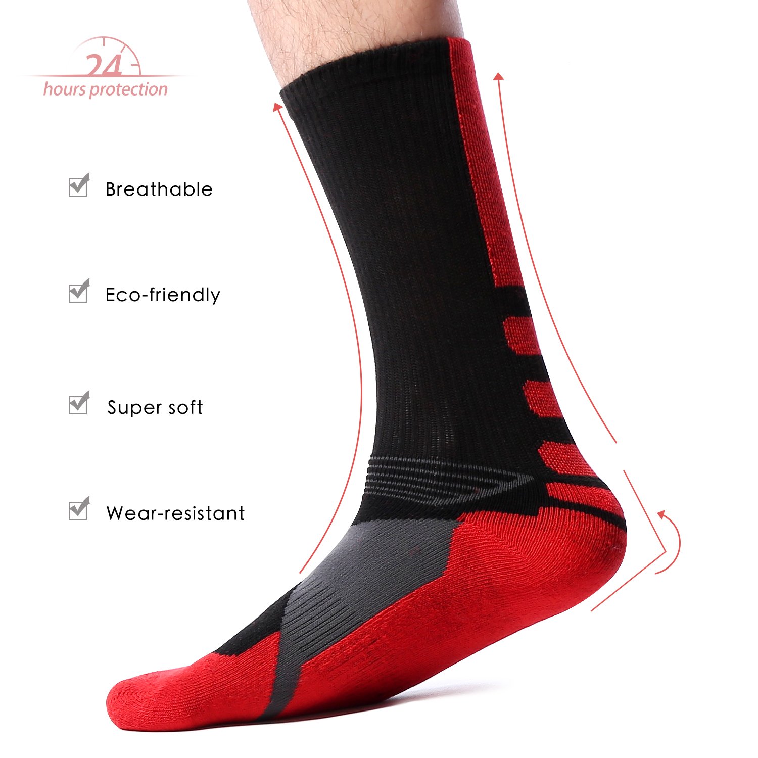 OLCHEE Boys Sock Basketball Soccer Hiking Ski Athletic Outdoor Sports