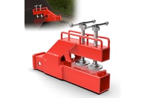 2026 Latest Upgraded Clamp on Trailer Hitch Receiver for Tractor Bucket Hitch 2" Ball Mount Adapter Compatible with Kubota De