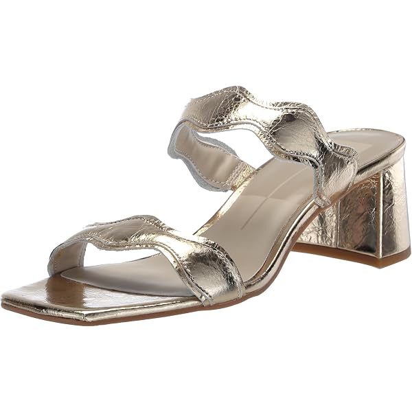 Dolce Vita Women's Darly Heeled Sandal - One Band Heel Slip-On Dress Sandal