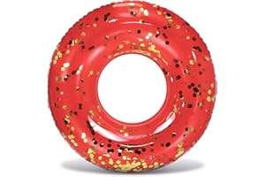 CoTa Global Inflatable Pool Float Tube Confetti Premium Swim Ring Heavy Duty Vinyl Flotation Pool Floats Toy for The Beach, Party, Vacation, UV Resistant - Pool Party