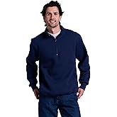 Russell Athletic Men's Dri Power Fleece Quarter Zip, Moisture Wicking, Cotton Blend, Relaxed Fit, Sizes S-4x