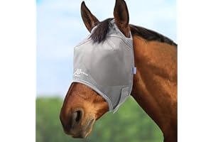 Harrison Howard Horse Fly Mask Standard Original Grey Horse Large