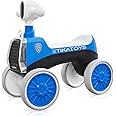 TIKATOYS Police Ride On Toy for Toddlers | Push Car with Flashing Led Lights | Stable No-PedalToddler Balance Bike 2 Year Old for Indoor & Outdoor Fun